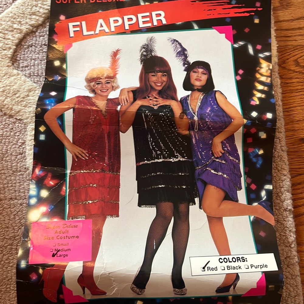Red large flapper costume